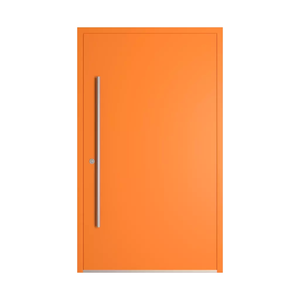 RAL 2003 Pastel orange entry-doors models-of-door-fillings dindecor 6132-black  