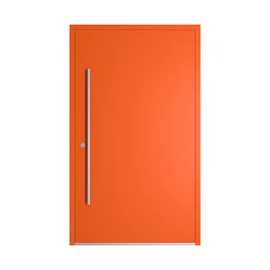 RAL 2004 Pure orange entry-doors models-of-door-fillings dindecor 6023-pvc  