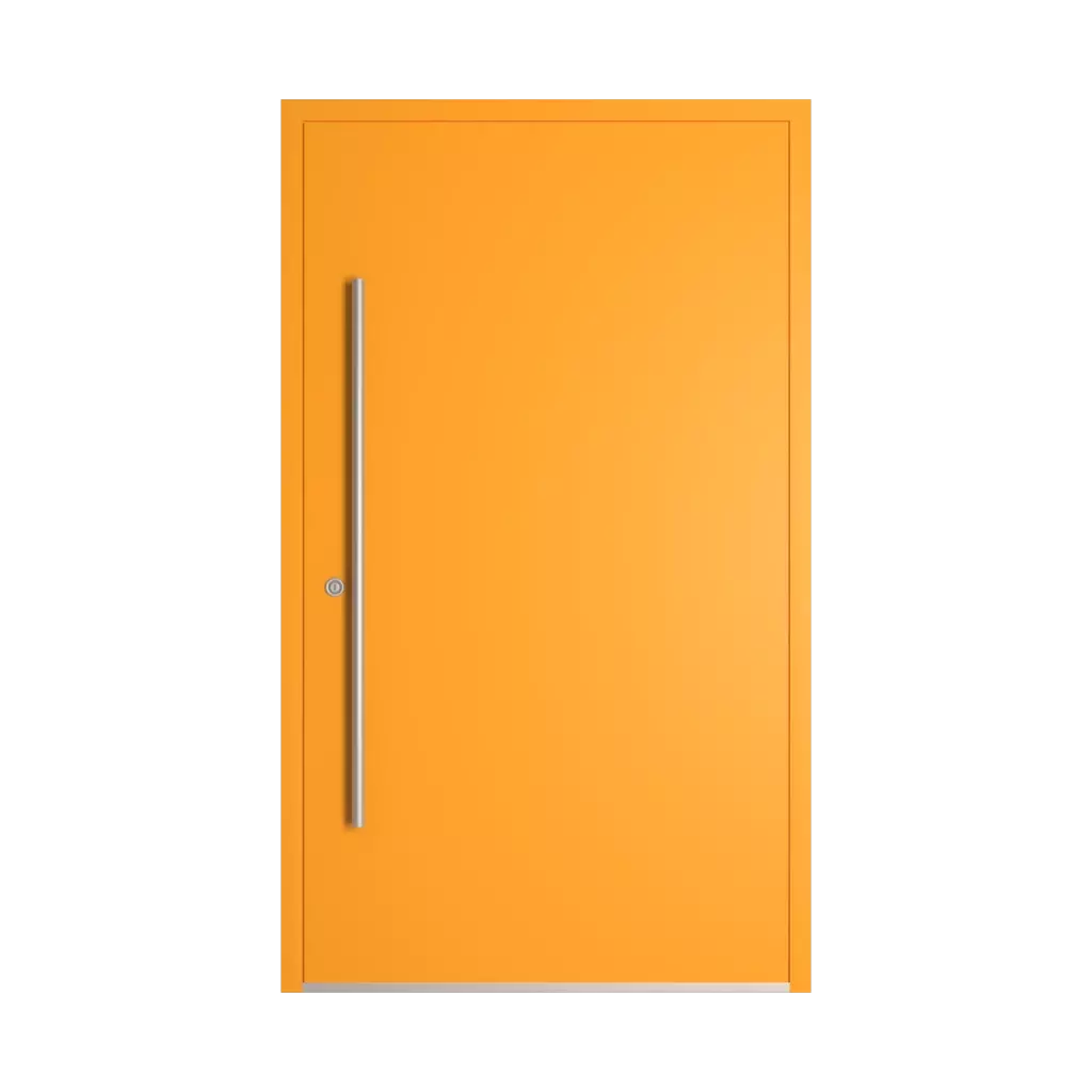 RAL 2007 Luminous bright orange entry-doors models-of-door-fillings dindecor cl06  
