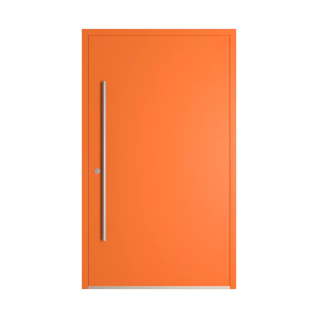 RAL 2008 Bright red orange entry-doors models-of-door-fillings adezo kopenhaga  