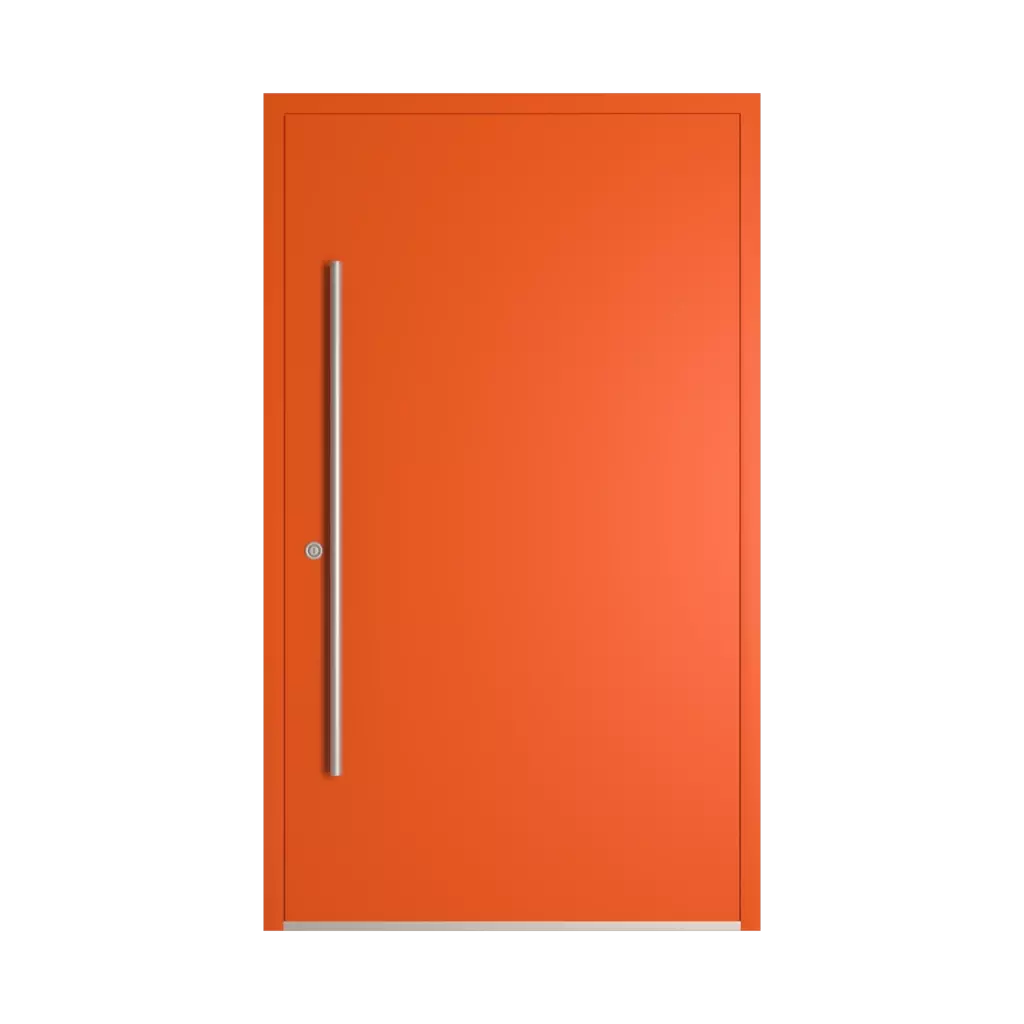 RAL 2009 Traffic orange entry-doors models-of-door-fillings dindecor model-6131  