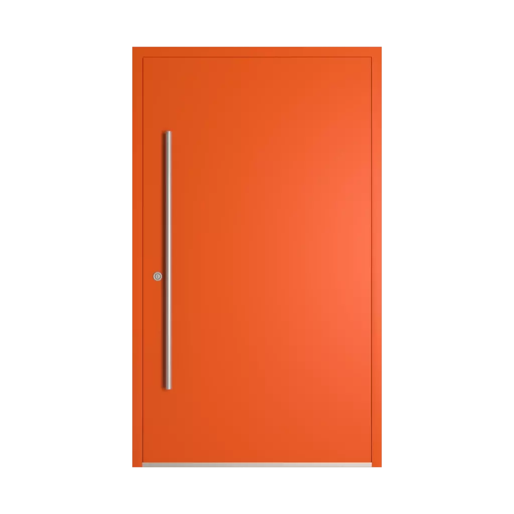 RAL 2009 Traffic orange entry-doors models-of-door-fillings dindecor 6120-pwz  