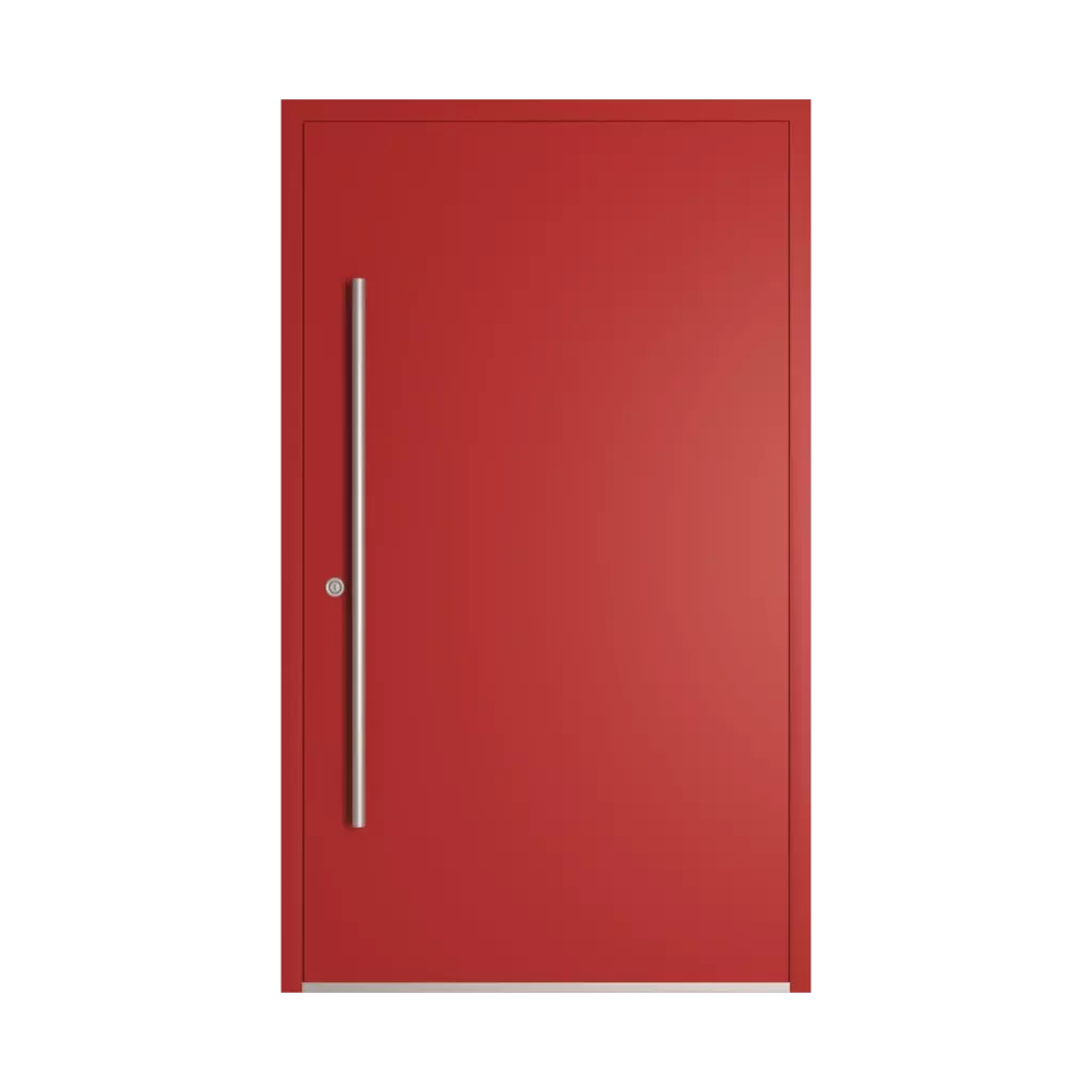 RAL 3000 Flame red entry-doors models-of-door-fillings dindecor 6028-pvc  