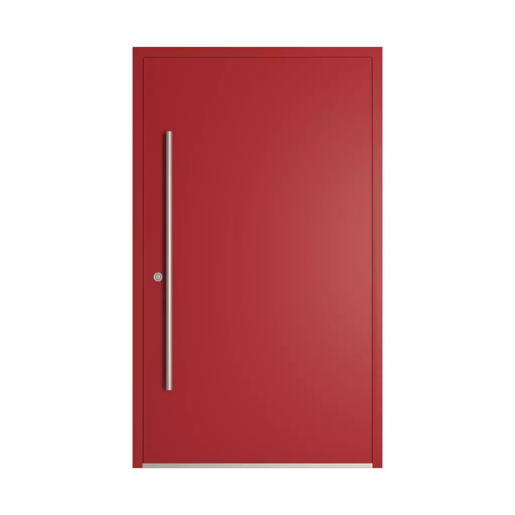 RAL 3001 Signal red entry-doors models-of-door-fillings dindecor sk06-grey  