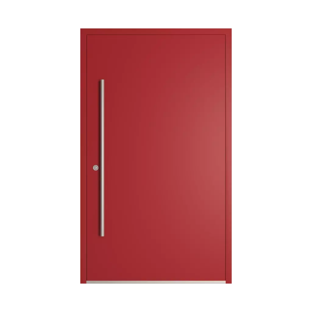 RAL 3001 Signal red entry-doors models-of-door-fillings dindecor model-6123  