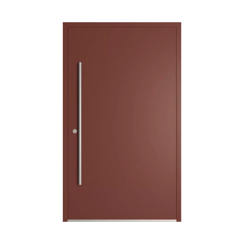 RAL 3009 Oxide red entry-doors models-of-door-fillings dindecor 6028-pvc  