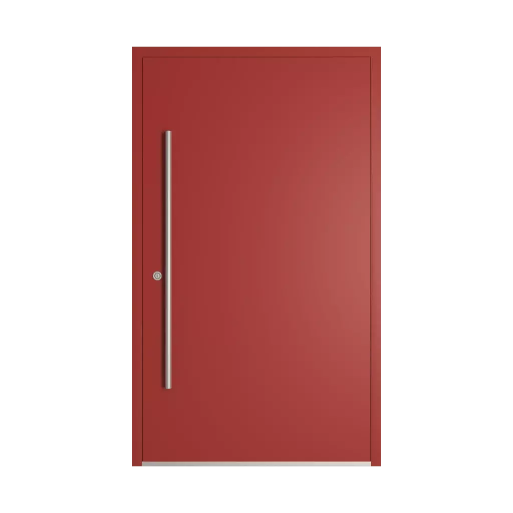 RAL 3013 Tomato red entry-doors models-of-door-fillings dindecor model-5018  