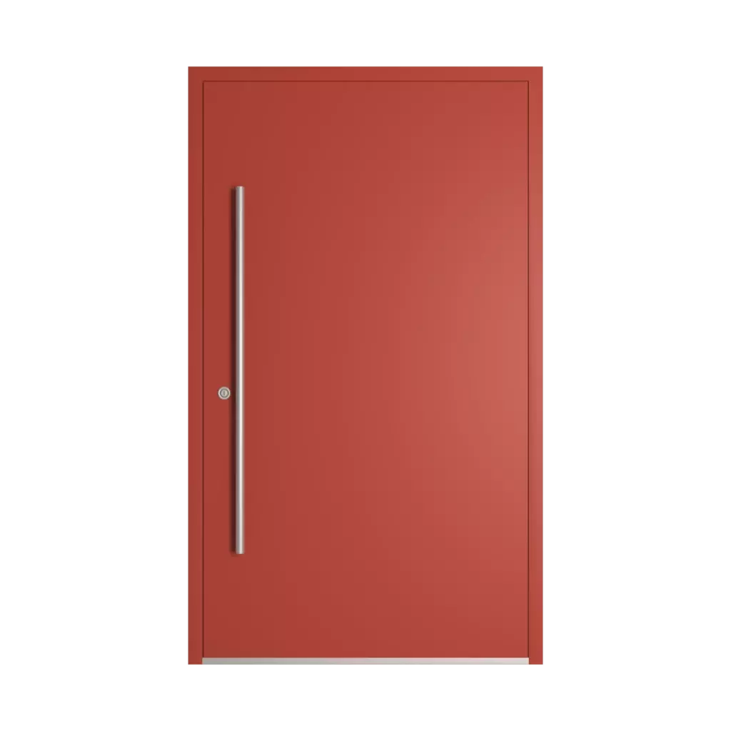 RAL 3016 Coral red entry-doors models-of-door-fillings dindecor 6020-pvc  
