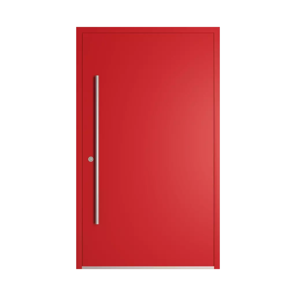 RAL 3020 Traffic red entry-doors models-of-door-fillings dindecor 6120-pwz  