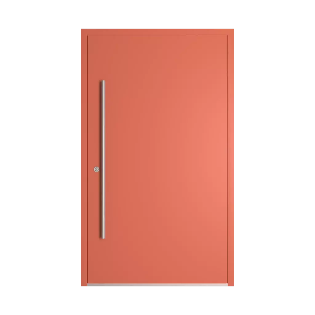RAL 3022 Salmon pink entry-doors models-of-door-fillings dindecor 6120-pwz  