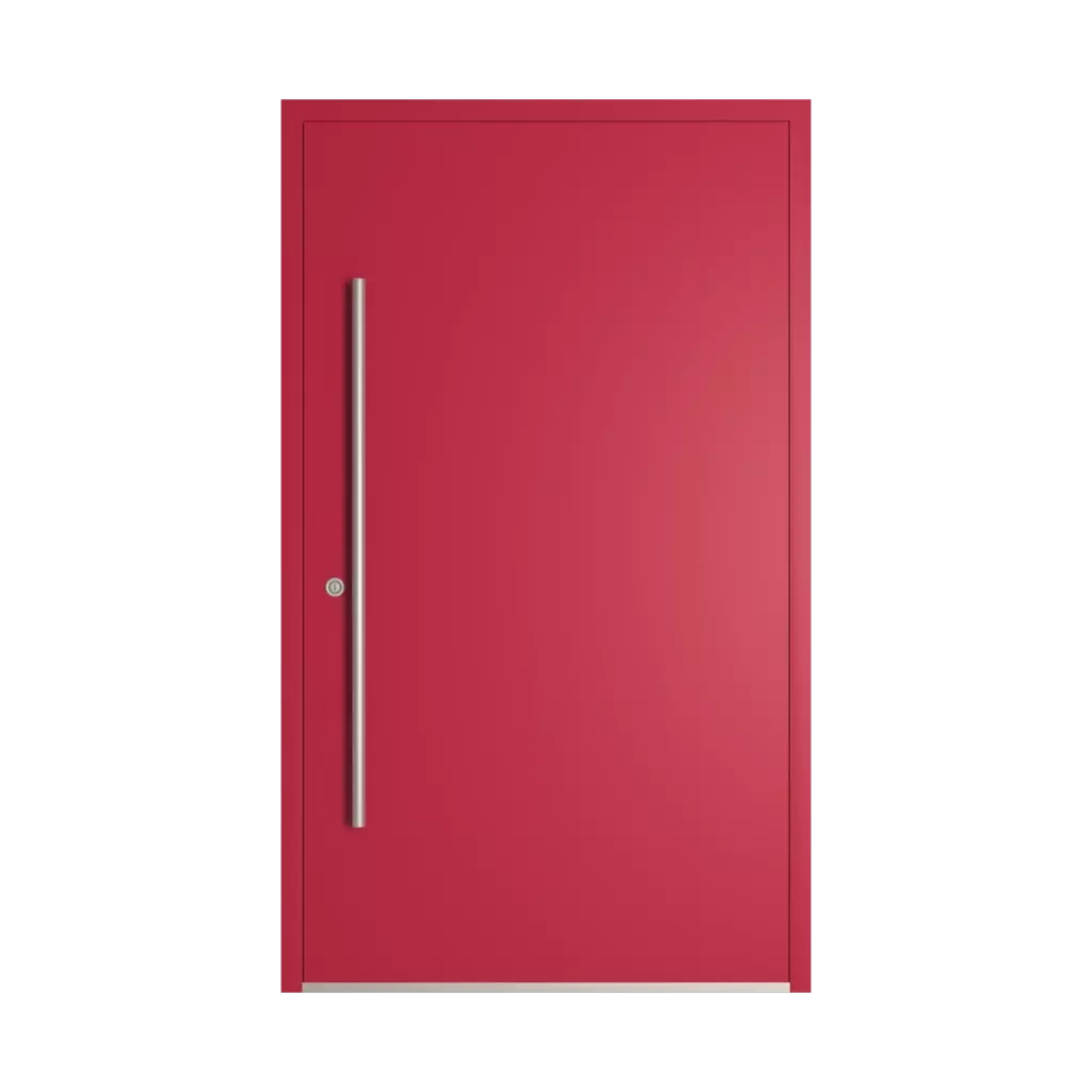 RAL 3027 Raspberry red entry-doors models-of-door-fillings dindecor sk06-grey  