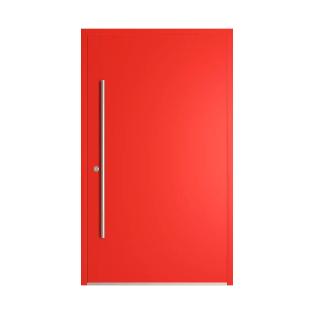 RAL 3028 Pure red entry-doors models-of-door-fillings dindecor sk06-grey  