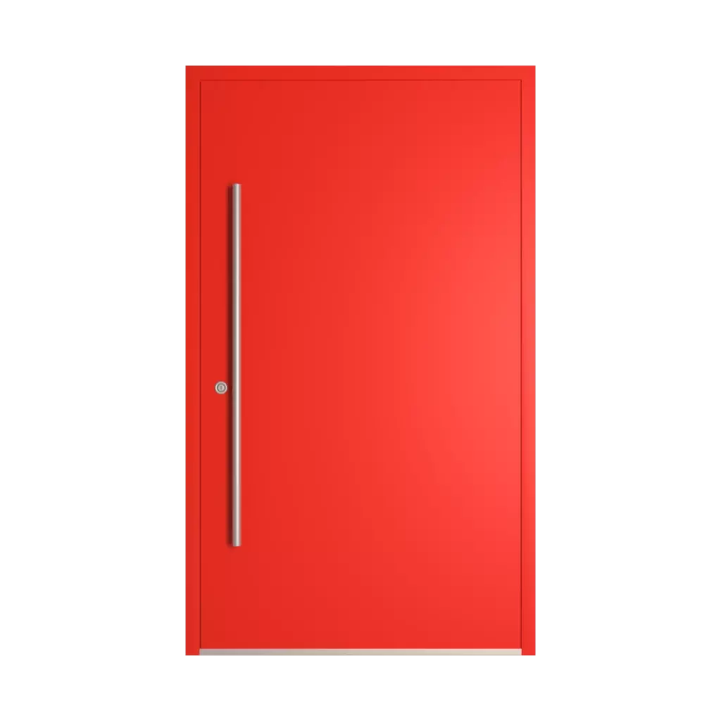 RAL 3028 Pure red entry-doors models-of-door-fillings dindecor gl08  