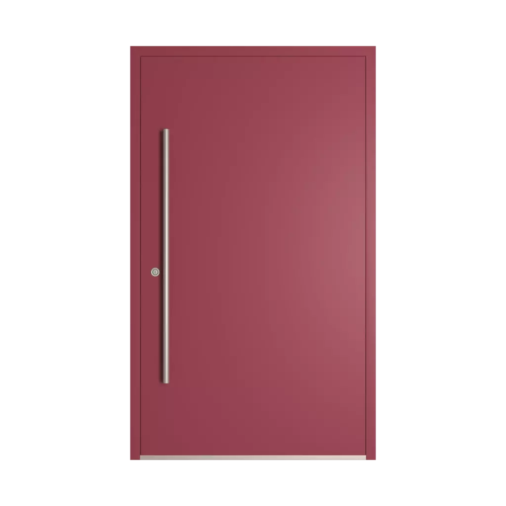 RAL 4002 Red violet entry-doors models-of-door-fillings dindecor model-6123  