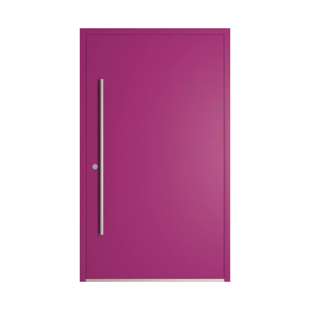 RAL 4006 Traffic purple entry-doors models-of-door-fillings dindecor model-6123  