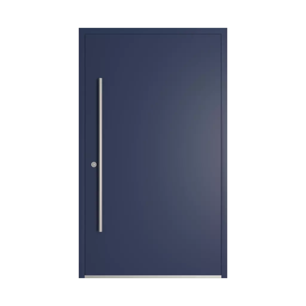 RAL 5003 Sapphire blue entry-doors models-of-door-fillings dindecor ll01  