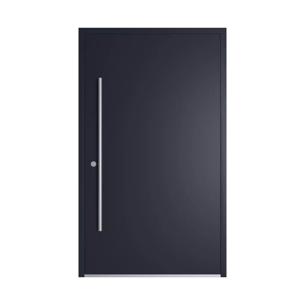 RAL 5004 Black blue entry-doors models-of-door-fillings dindecor ll01  