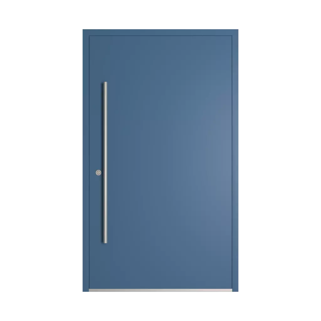 RAL 5007 Brilliant blue entry-doors models-of-door-fillings dindecor sk04-beton  