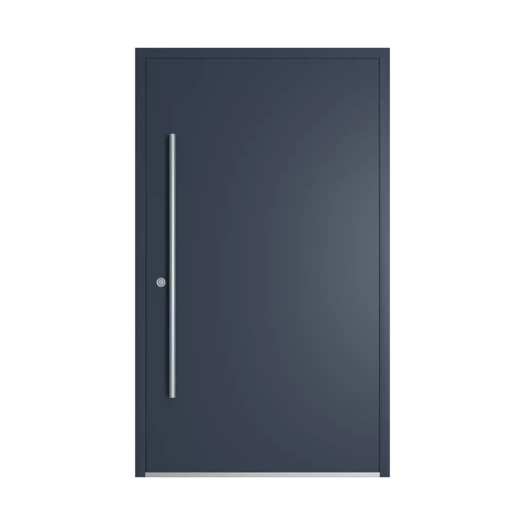 RAL 5008 Grey blue entry-doors models-of-door-fillings dindecor cl25  
