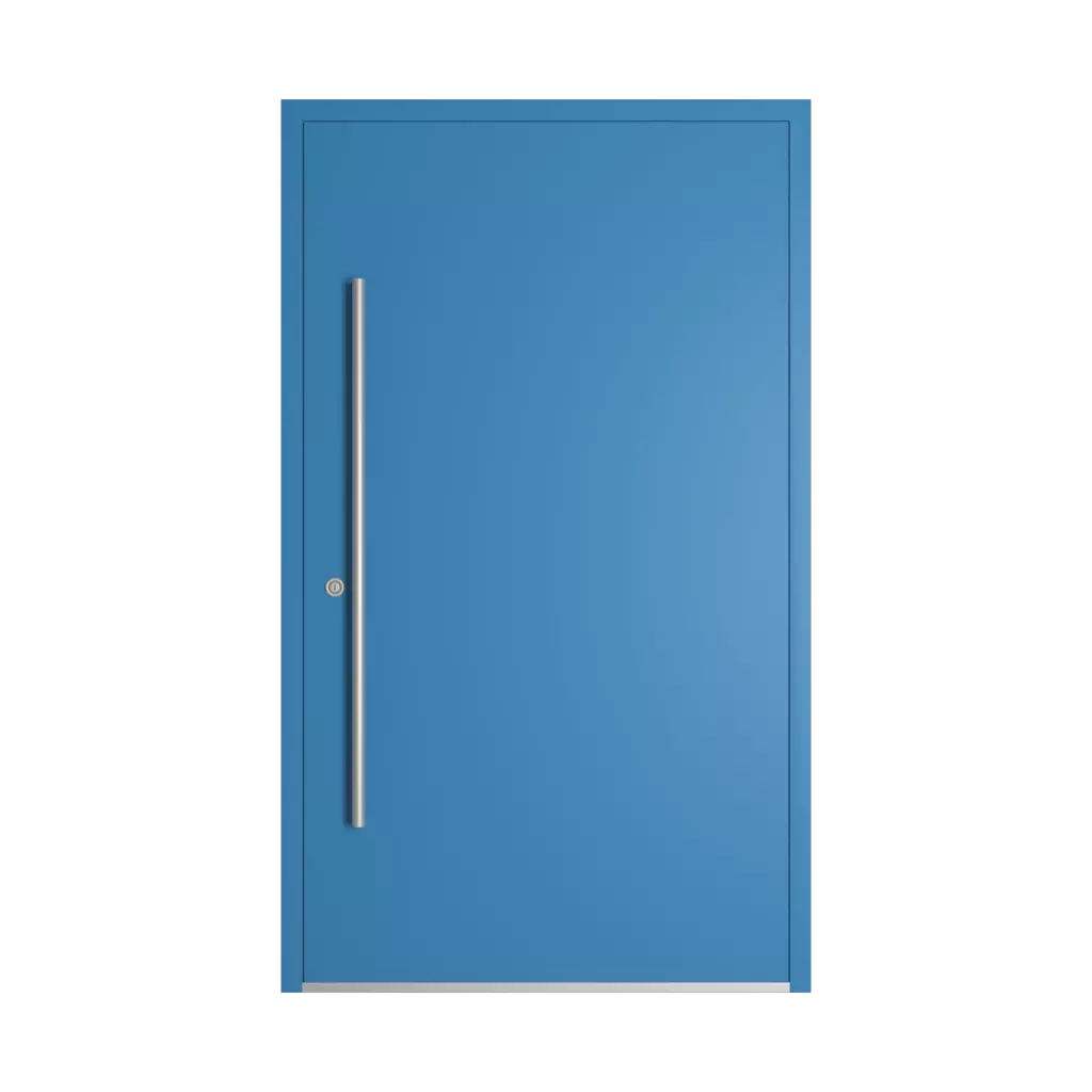 RAL 5012 Light blue entry-doors models-of-door-fillings dindecor 6004-pvc  