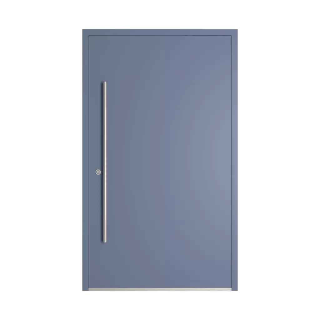 RAL 5014 Pigeon blue entry-doors models-of-door-fillings dindecor 6132-black  