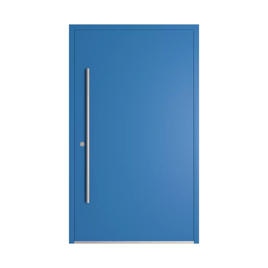 RAL 5015 Sky blue entry-doors models-of-door-fillings dindecor sk06-grey  