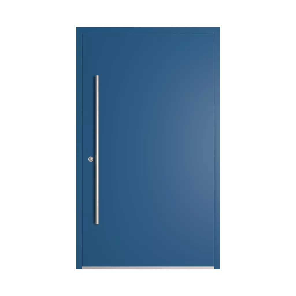 RAL 5019 Capri blue entry-doors models-of-door-fillings dindecor 6028-pvc  