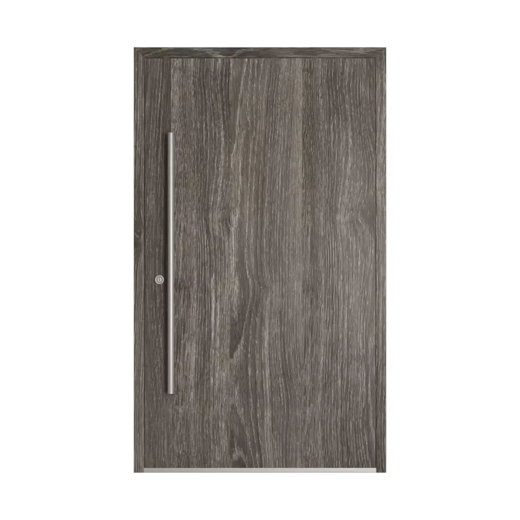 Gray sheffield oak products aluminum-entry-doors    
