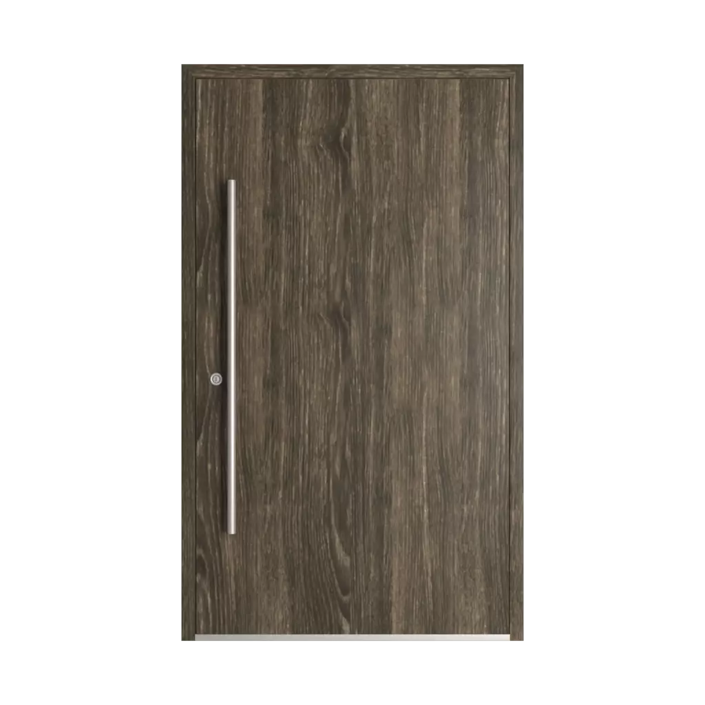 Brown sheffield oak entry-doors models-of-door-fillings dindecor ll01  