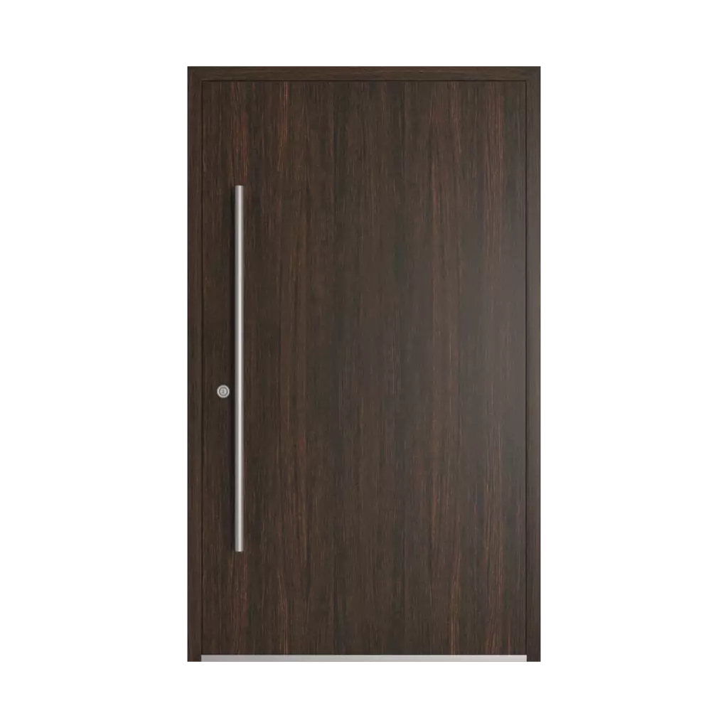 Dark oak entry-doors models-of-door-fillings dindecor ll01  