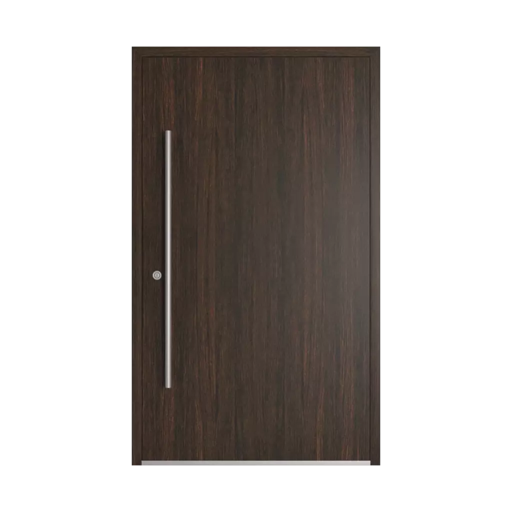 Dark oak entry-doors models-of-door-fillings dindecor model-5041  