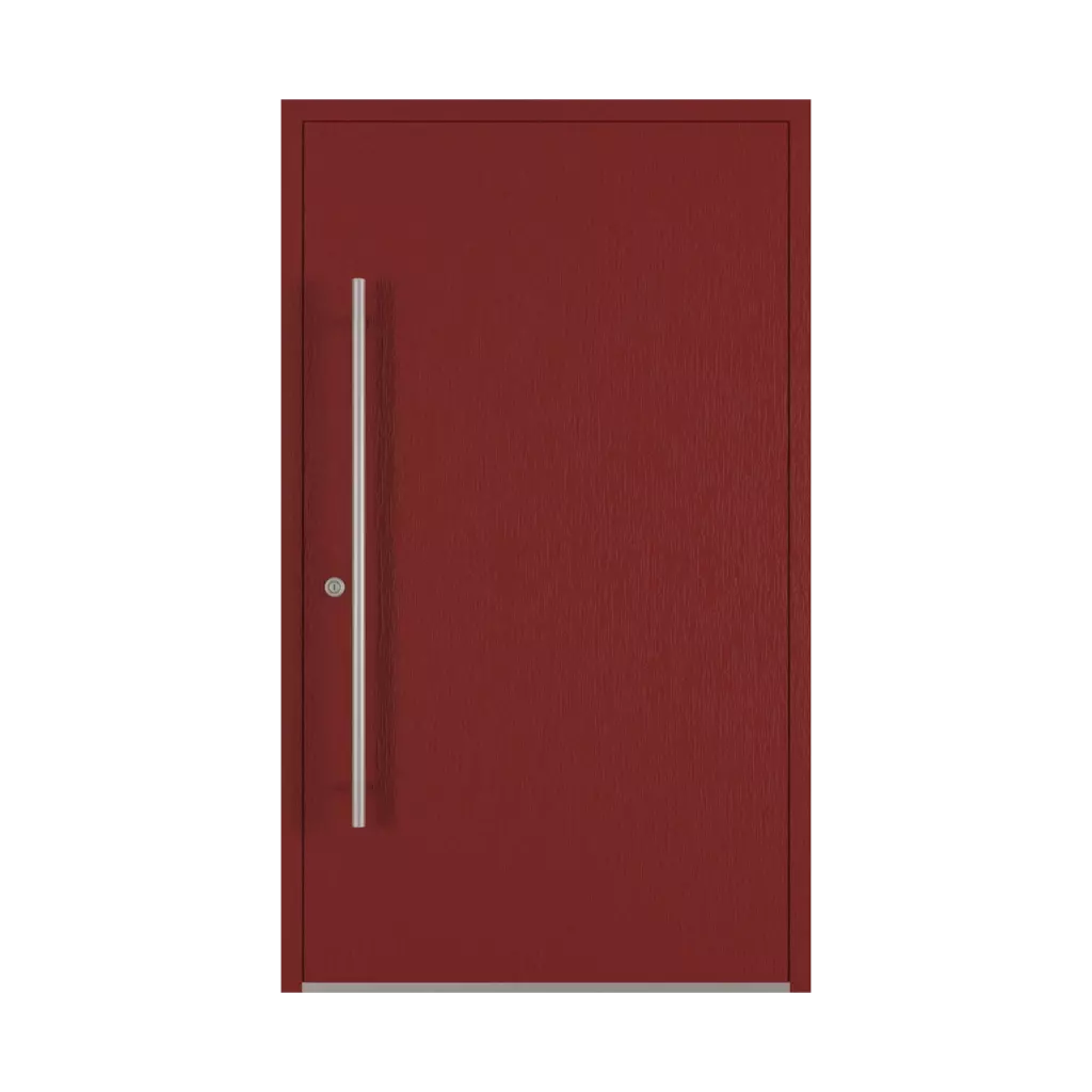 Dark red entry-doors models-of-door-fillings dindecor ll01  