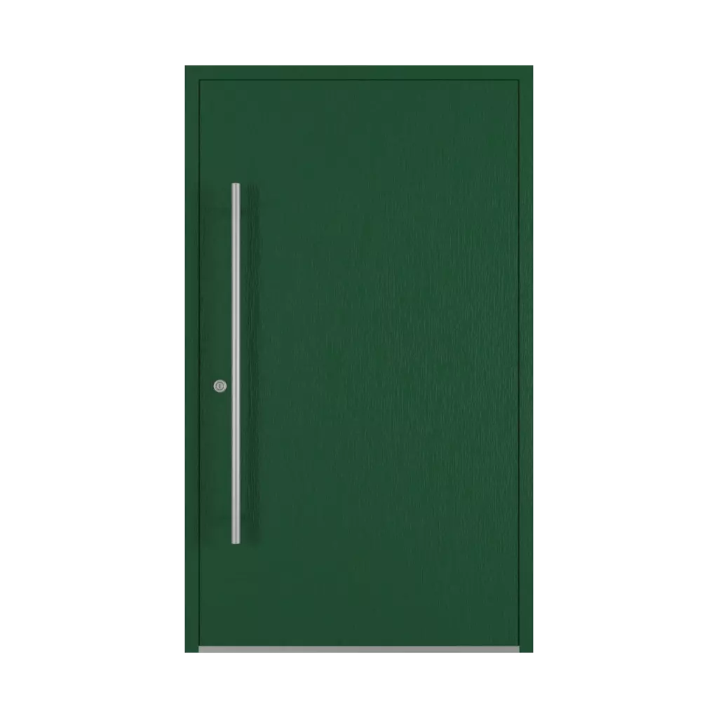 Green entry-doors models-of-door-fillings dindecor 6011-pvc-black  