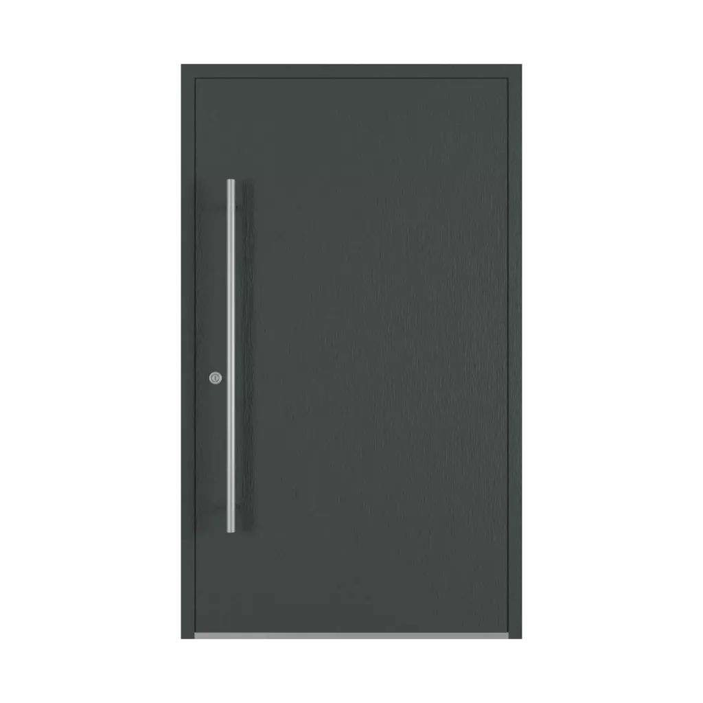 Anthracite gray ✨ entry-doors models-of-door-fillings dindecor model-6123  