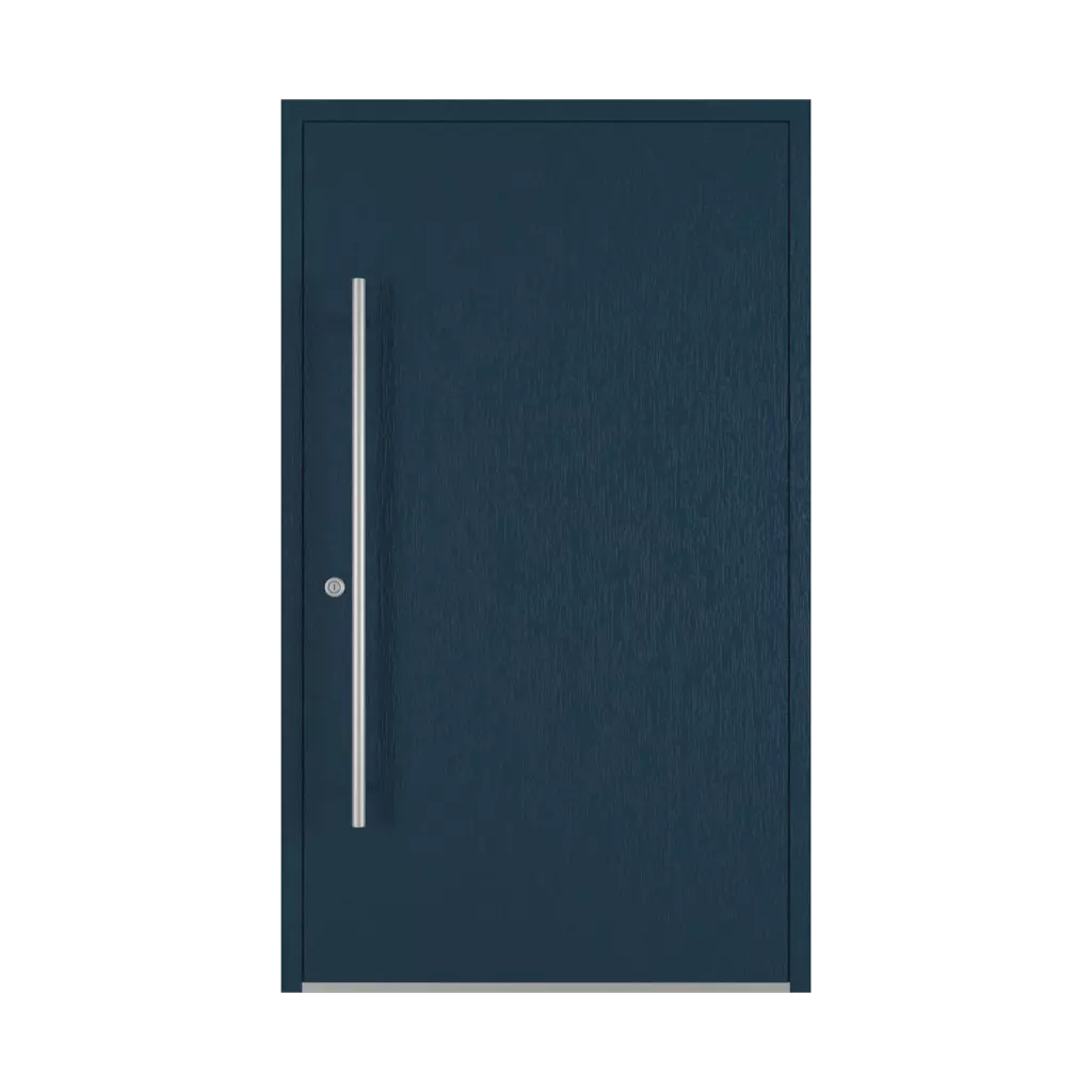 Steel blue entry-doors models-of-door-fillings dindecor 6022-pvc  