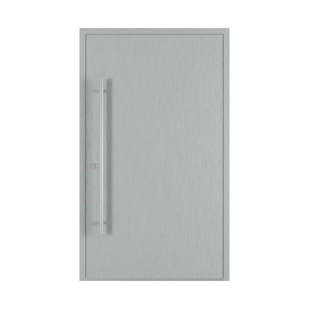 Textured gray entry-doors models-of-door-fillings dindecor 2802-pvc  