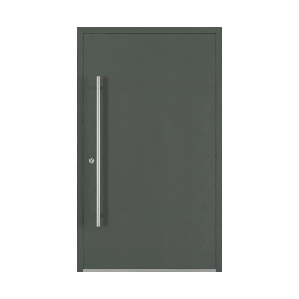 Aludec gray basalt entry-doors models-of-door-fillings dindecor 6117-pwz  