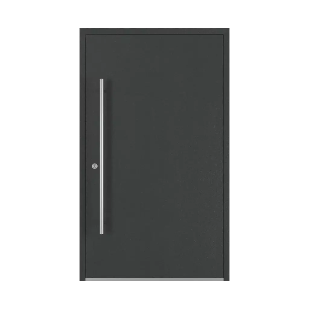 Aludec gray anthracite entry-doors models-of-door-fillings dindecor 6132-black  