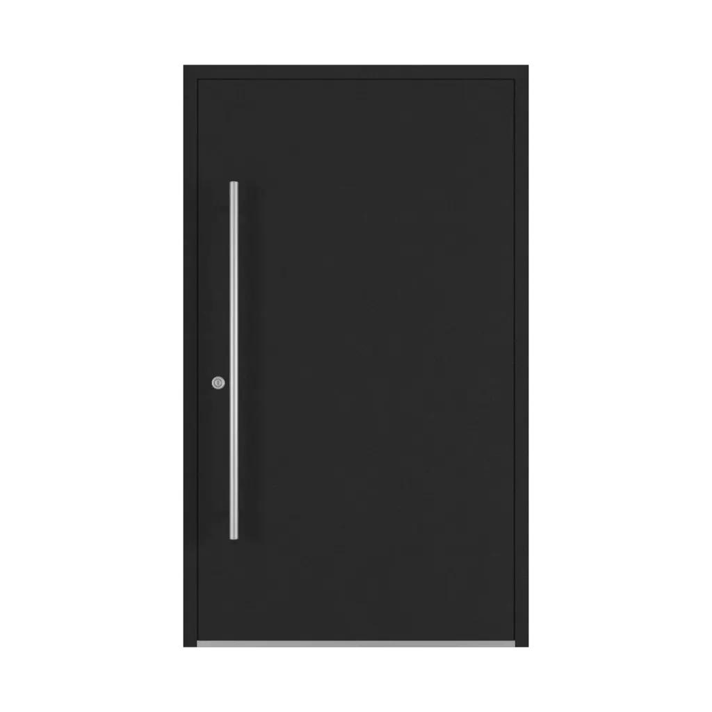 Dark graphite entry-doors models-of-door-fillings dindecor ll01  