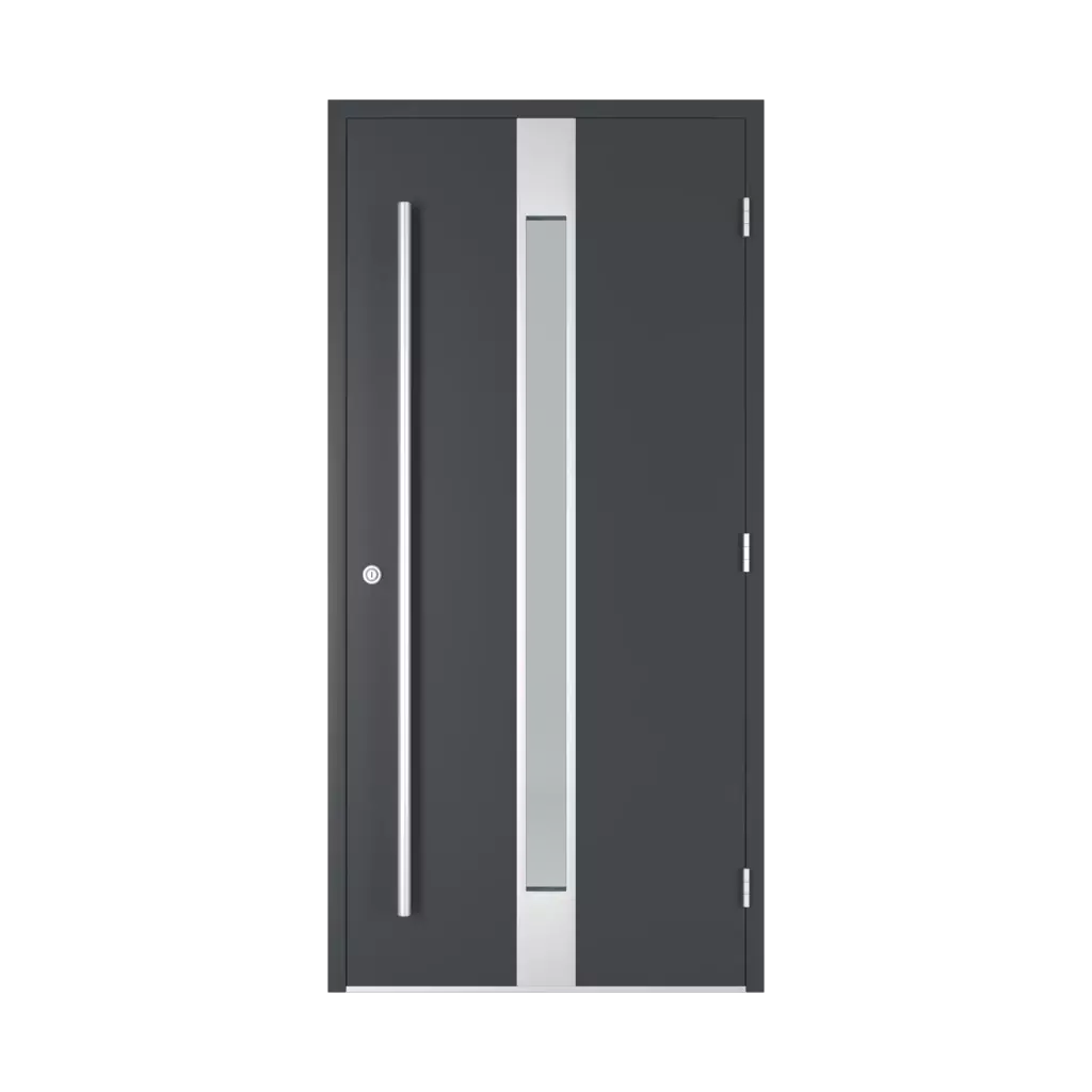 Door without transom entry-doors models-of-door-fillings dindecor 6132-black  