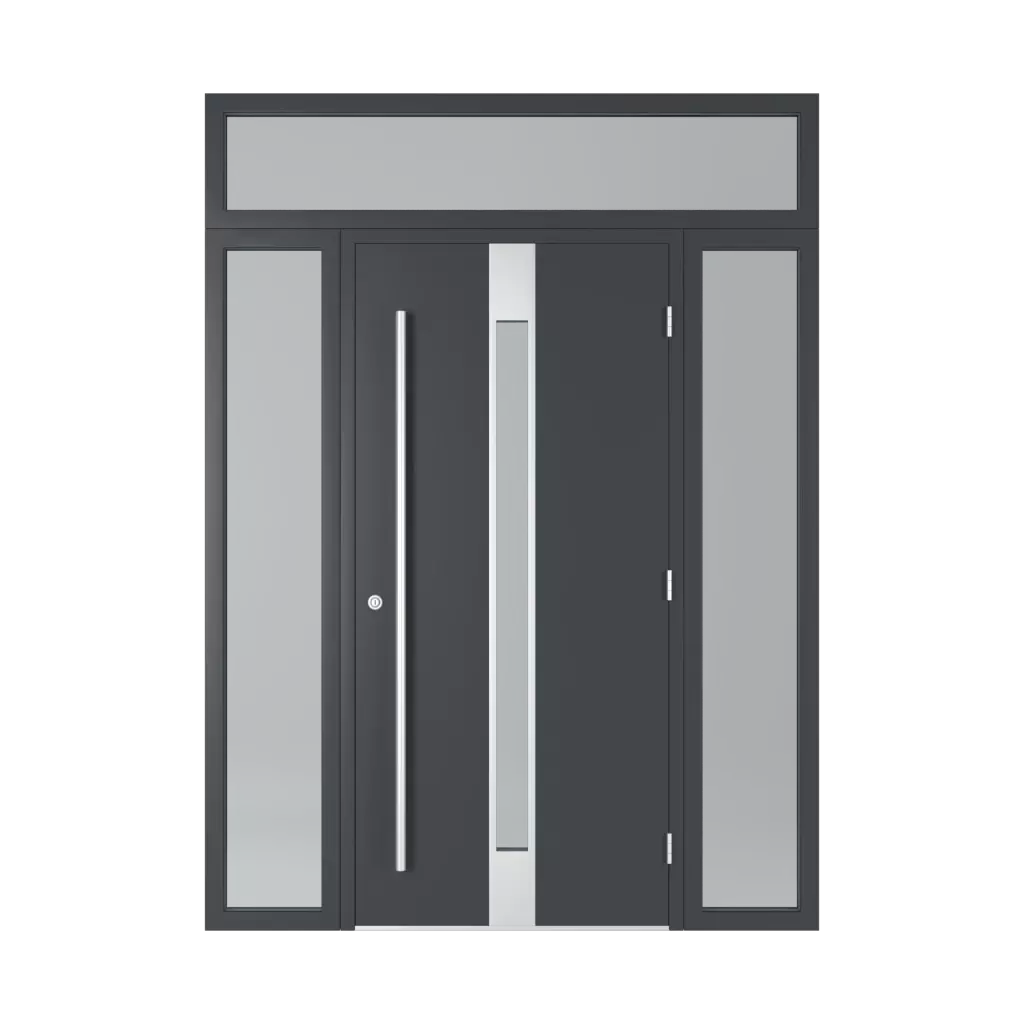 Door with glass transom entry-doors models-of-door-fillings dindecor 6124-pwz  