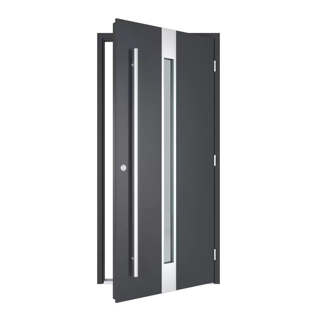 The right one opens outwards entry-doors models-of-door-fillings dindecor cl20  