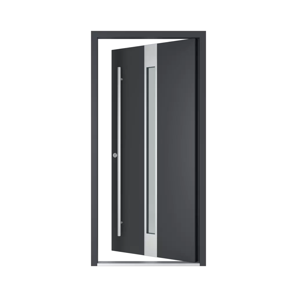 Left opening inwards entry-doors models-of-door-fillings dindecor 6132-black  