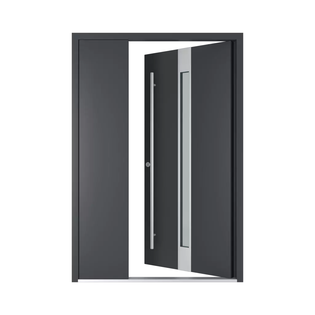 Left opening inwards entry-doors models-of-door-fillings dindecor 6132-black  