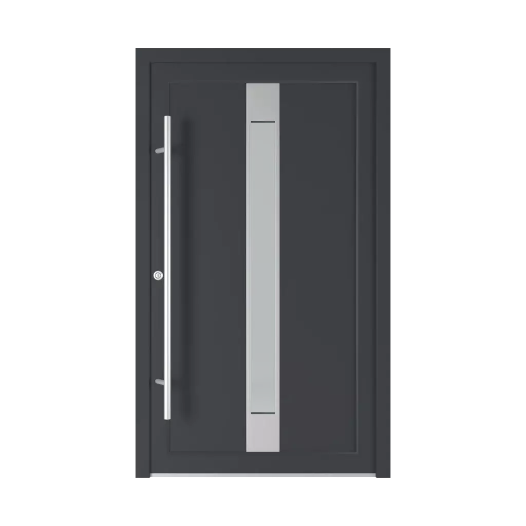 1401 PVC entry-doors types-of-door-fillings one-sided-overlay-filling 