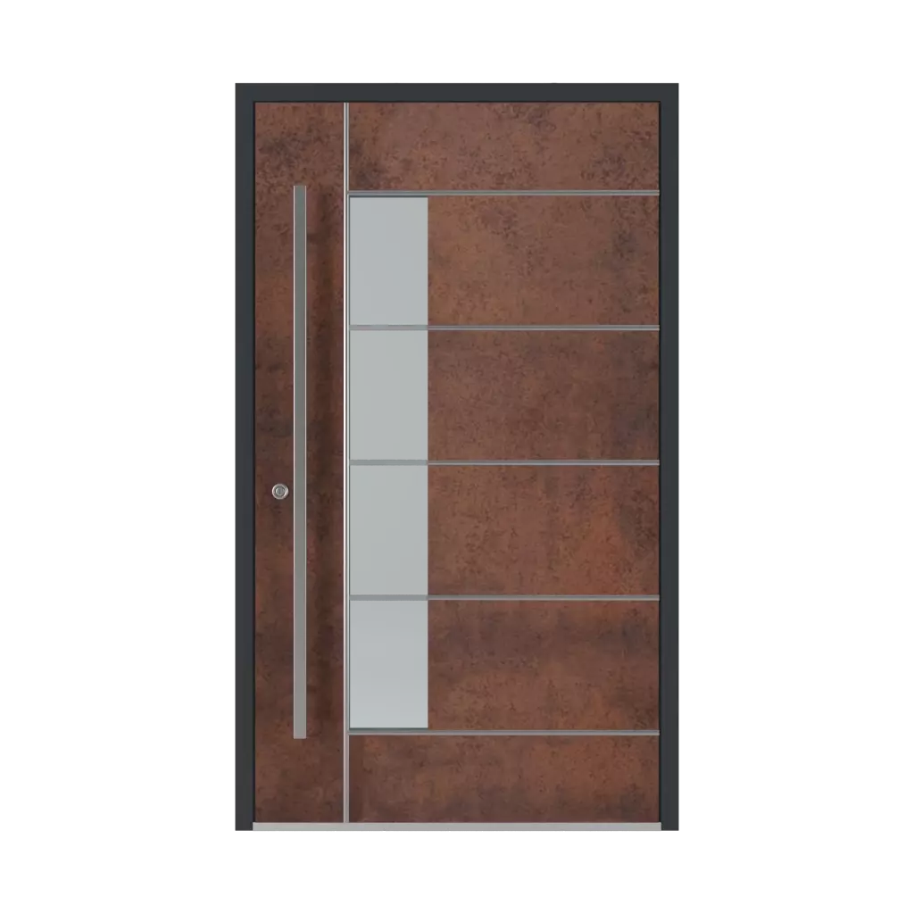 SK04 Corten 🏆 entry-doors models-of-door-fillings aluminum 