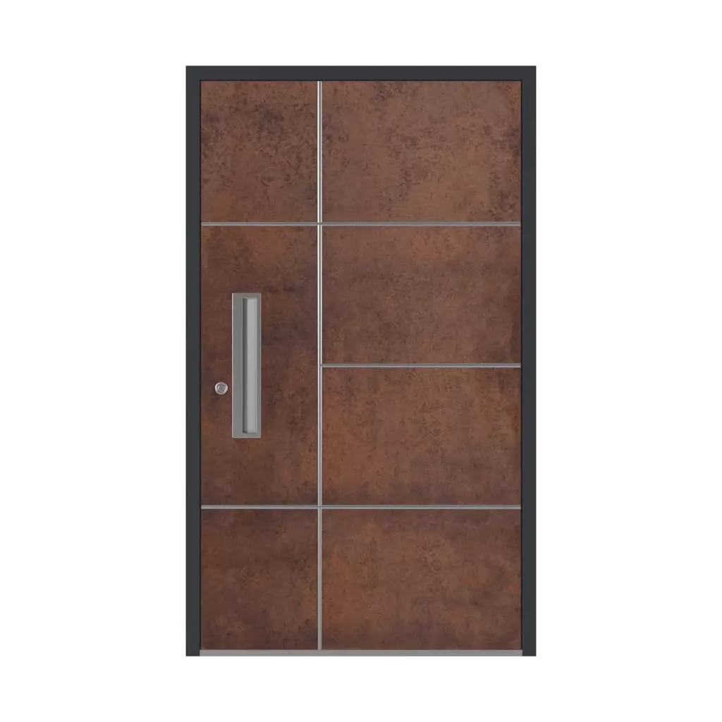 SK01 Corten 🏆 entry-doors models-of-door-fillings dindecor sk01-corten  