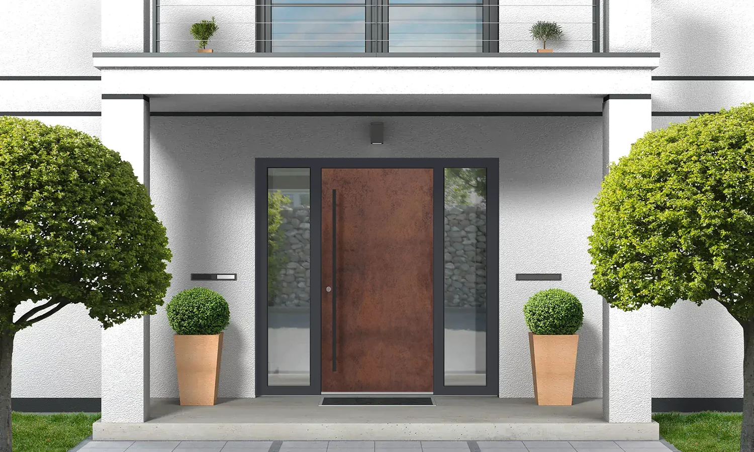 SK02 Corten 🏆 entry-doors models-of-door-fillings dindecor sk02-corten  