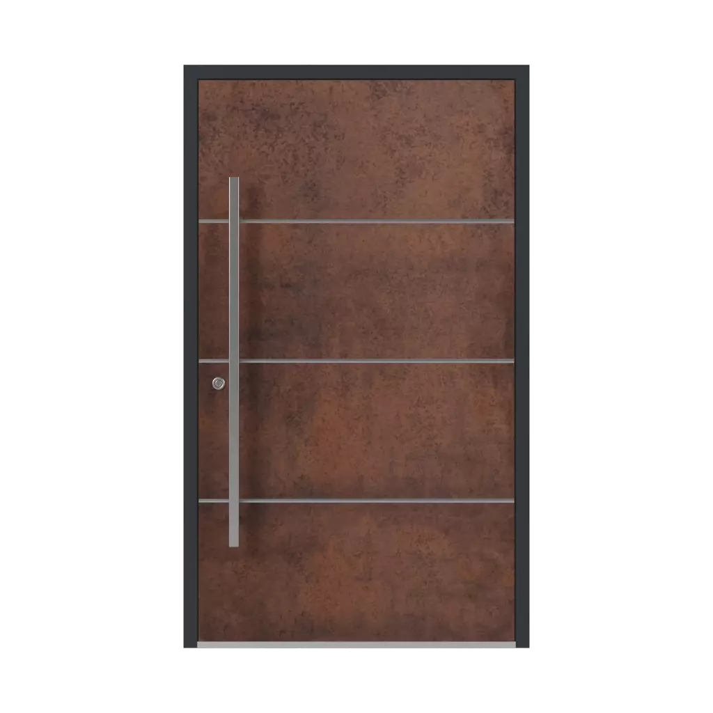 SK03 Corten 🏆 entry-doors models-of-door-fillings aluminum 