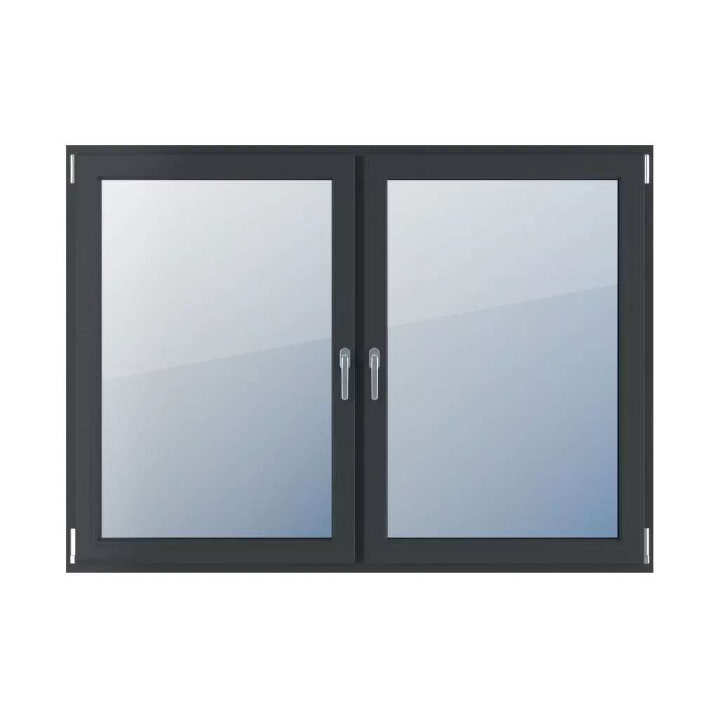 Double-leaf products pvc-windows    